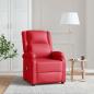 Preview: ARDEBO.de - Massagesessel Rot Kunstleder