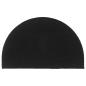 Preview: ARDEBO.de - Fußmatte Schwarz Halbrund 50x80 cm Kokosfaser Getuftet