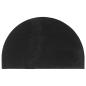 Preview: Fußmatte Schwarz Halbrund 50x80 cm Kokosfaser Getuftet