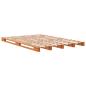 Preview: Palettenbett Wachsbraun 140x200 cm Massivholz Kiefer