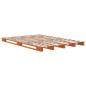 Preview: Palettenbett Wachsbraun 140x200 cm Massivholz Kiefer