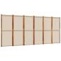 Preview: 6-tlg. Paravent Taupe 420x180 cm