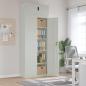 Preview: ARDEBO.de - Aktenschrank Hellgrau 90x40x240 cm Stahl