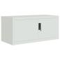 Preview: Aktenschrank Hellgrau 90x40x240 cm Stahl