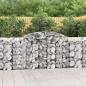 Preview: ARDEBO.de - Gabionen mit Hochbogen 4 Stk. 300x50x100/120cm Verzinktes Eisen
