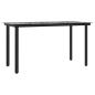 Preview: 9-tlg. Garten-Essgruppe mit Kissen Hellgrau Poly Rattan