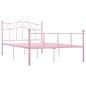Preview: Bettgestell Rosa Metall 160x200 cm