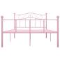 Preview: Bettgestell Rosa Metall 160x200 cm