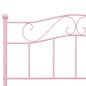Preview: Bettgestell Rosa Metall 160x200 cm
