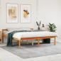 Preview: ARDEBO.de - Seniorenbett Wachsbraun 150x200 cm Massivholz Kiefer