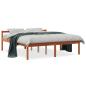 Preview: Seniorenbett Wachsbraun 150x200 cm Massivholz Kiefer