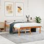 Preview: ARDEBO.de - Seniorenbett Wachsbraun 120x190 cm Massivholz Kiefer