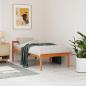 Preview: ARDEBO.de - Seniorenbett Wachsbraun 75x190 cm Massivholz Kiefer