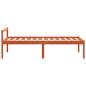 Preview: Seniorenbett Wachsbraun 75x190 cm Massivholz Kiefer