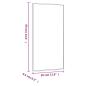 Preview: Wandspiegel 30x60 cm Glas Rechteckig