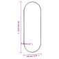 Preview: Wandspiegel 30x70 cm Glas Oval