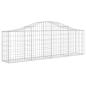 Preview: Gabionen mit Hochbogen 3 Stk. 200x30x60/80 cm Verzinktes Eisen