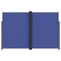 Preview: Seitenmarkise Ausziehbar Blau 220x1200 cm
