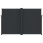 Preview: Seitenmarkise Ausziehbar Schwarz 220x1200 cm