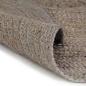 Preview: Teppich Handgefertigt Jute Rund 180 cm Grau