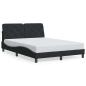 Preview: Bettgestell ohne Matratze Schwarz 120x200 cm Samt
