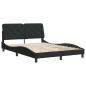 Preview: Bettgestell ohne Matratze Schwarz 120x200 cm Samt