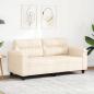 Preview: ARDEBO.de - 2-Sitzer-Sofa Beige 140 cm Mikrofasergewebe
