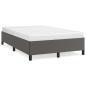 Preview: Bettgestell ohne Matratze Grau 120x190 cm Kunstleder