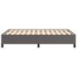Preview: Bettgestell ohne Matratze Grau 120x190 cm Kunstleder