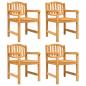 Preview: Gartenstühle 4 Stk. 58x59x88 cm Massivholz Teak