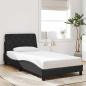 Preview: ARDEBO.de - Bettgestell ohne Matratze Schwarz 100x200 cm Samt
