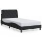 Preview: Bettgestell ohne Matratze Schwarz 100x200 cm Samt