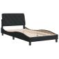 Preview: Bettgestell ohne Matratze Schwarz 100x200 cm Samt