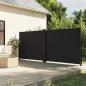 Preview: ARDEBO.de - Seitenmarkise Ausziehbar Schwarz 160x1000 cm