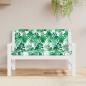 Preview: ARDEBO.de - Gartenbank-Auflagen 2 Stk. Blattmuster 120x50x7cm Oxford-Gewebe