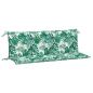 Preview: Gartenbank-Auflagen 2 Stk. Blattmuster 150x50x7cm Oxford-Gewebe