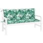 Preview: Gartenbank-Auflagen 2 Stk. Blattmuster 150x50x7cm Oxford-Gewebe