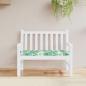 Preview: ARDEBO.de - Gartenbank-Auflage Blattmuster 110x50x7 cm Oxford-Gewebe