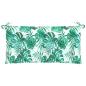 Preview: Gartenbank-Auflage Blattmuster 110x50x7 cm Oxford-Gewebe