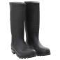 Preview: ARDEBO.de - Gummistiefel Schwarz Größe 44 PVC