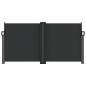 Preview: Seitenmarkise Ausziehbar Schwarz 120x600 cm