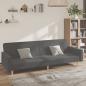 Preview: ARDEBO.de - Schlafsofa 2-Sitzer Hellgrau Stoff