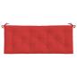Preview: Gartenbank-Auflagen 2 Stk. Rot 120x50x7 cm Oxford-Gewebe