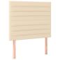 Preview: Boxspringbett mit Matratze Creme 120x190 cm Stoff