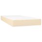 Preview: Boxspringbett mit Matratze Creme 120x190 cm Stoff