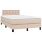 Preview: Boxspringbett Matratze Cappuccino-Braun 120x190 cm Kunstleder