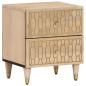 Preview: Nachttische 2 Stk. 40x33x46 cm Massivholz Mango