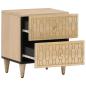 Preview: Nachttische 2 Stk. 40x33x46 cm Massivholz Mango