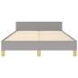 Preview: Bettgestell ohne Matratze Hellgrau 120x190 cm Stoff