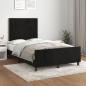 Preview: ARDEBO.de - Bettgestell ohne Matratze Schwarz 120x190 cm Samt